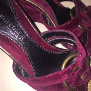 Vintage Kenneth Cole New York velvet shoes